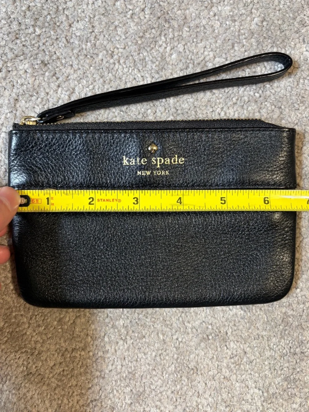 Kate Spade pebbled leather wristlet